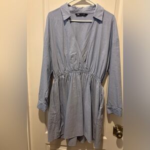Zara Light Blue shirt dress